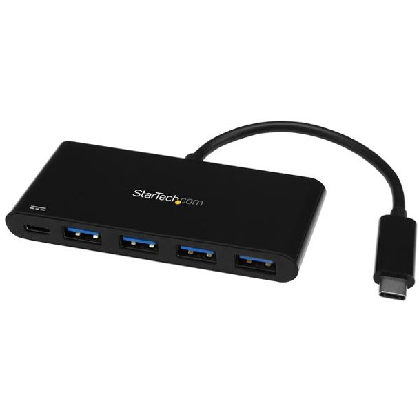 StarTech.com 4 Port USB C Hub with 4 USB Type-A Ports (USB 3.0 SuperSpeed 5Gbps) - 60W Power Delivery Passthrough Charging - USB 3.1 Gen 1/USB 3.2 Gen 1 Laptop Hub Adapter - MacBook, Dell 45971