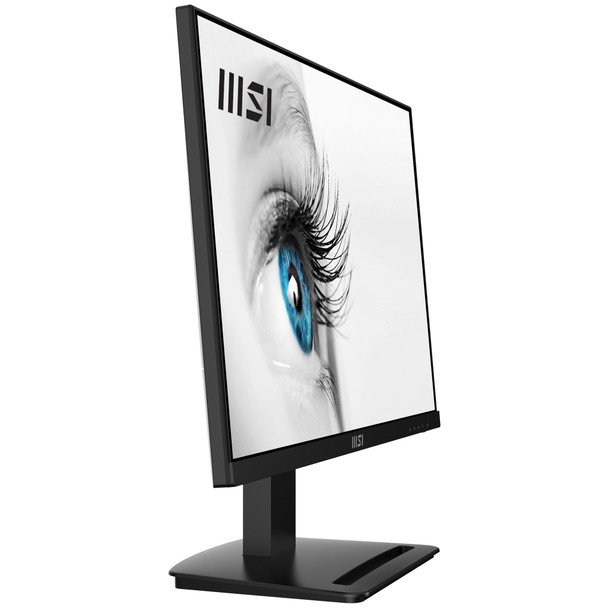 MSI Pro MP243X 23.8 Inch Monitor, Full HD (1920 x 1080), 100Hz, IPS, 4ms, HDMI, DisplayPort, Built-in Speakers, Anti-Glare, Anti-Flicker, Less Blue light, TÜV Certified, VESA, Kensington, Black 824142310045