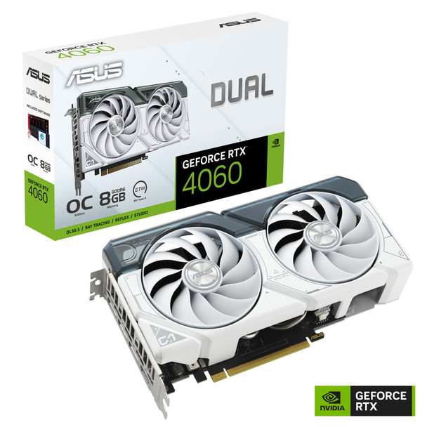 ASUS Dual -RTX4060-O8G-WHITE NVIDIA GeForce RTX­ 4060 8 GB GDDR6 197105274945