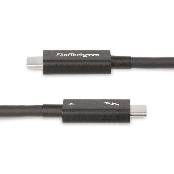 StarTech.com 6ft (2m) Active Thunderbolt 4 Cable, 40Gbps, 100W Power Delivery, 4K/8K Video, Intel-Certified Thunderbolt Cable - Compatible w/ USB4/Thunderbolt 4/ USB 3.2/ USB Type-C/DisplayPort/Thunderbolt 3 065030895859