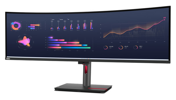 Lenovo ThinkVision P49w-30 LED display 124.5 cm (49") 5120 x 1440 pixels DQHD Black 196804783956