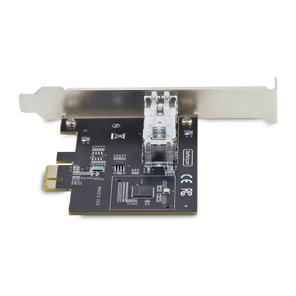 StarTech.com 1-Port GbE SFP Network Card, PCIe 2.1 x1, Intel I210-IS, 1GbE Controller, 1000BASE Copper/Fiber Optic, Single-Port Gigabit Ethernet NIC, Desktop/Server Backplanes - Windows and Linux Compatible 065030899987