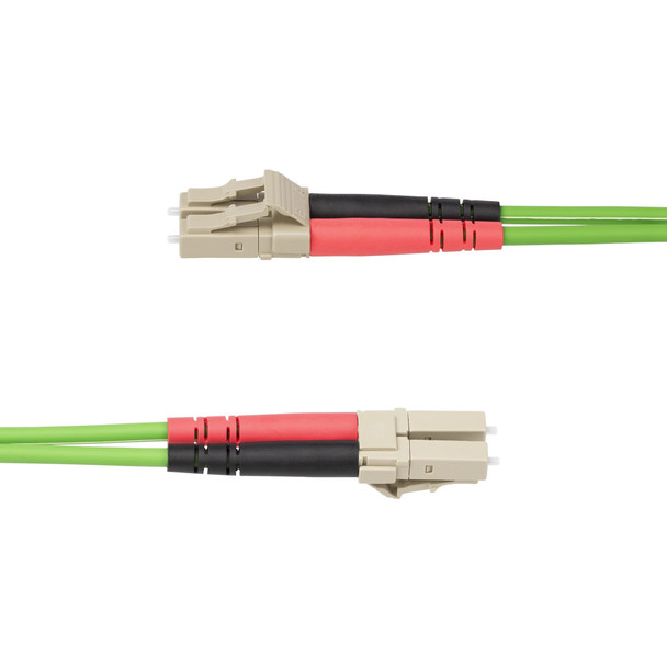 StarTech.com 2m (6ft) LC to LC (UPC) OM5 Multimode Fiber Optic Cable, 50/125µm Duplex LOMMF Zipcord, VCSEL, 40G/100G, Bend Insensitive, Low Insertion Loss, LSZH Fiber Patch Cord 065030900225