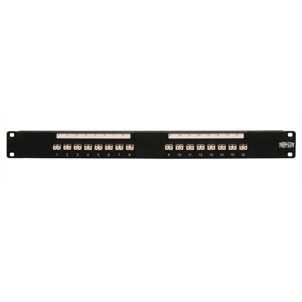 Tripp Lite N490-016-LCLC 16-Port Fiber Patch Panel, 1U (LC/LC), Multimode or Singlemode 037332135360