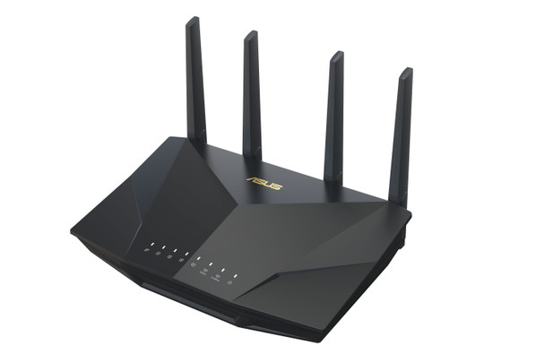 ASUS RT-AX5400 wireless router Gigabit Ethernet Dual-band (2.4 GHz / 5 GHz) Black 195553986632