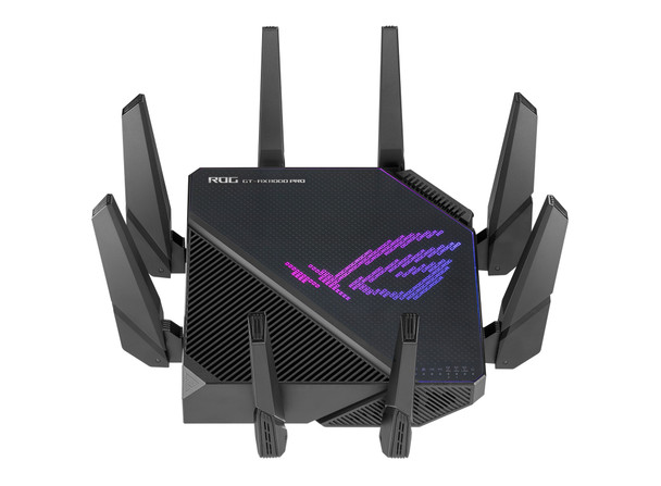 ASUS ROG Rapture GT-AX11000 Pro wireless router Gigabit Ethernet Tri-band (2.4 GHz / 5 GHz / 5 GHz) Black 195553264358