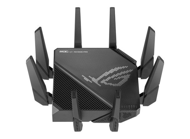 ASUS ROG Rapture GT-AX11000 Pro wireless router Gigabit Ethernet Tri-band (2.4 GHz / 5 GHz / 5 GHz) Black 195553264358