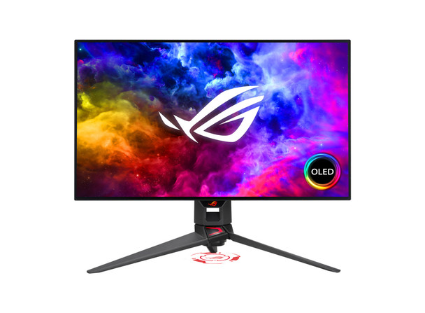 ASUS ROG Swift OLED PG27AQDM computer monitor 67.3 cm (26.5") 2560 x 1440 pixels Wide Quad HD Black 195553996471