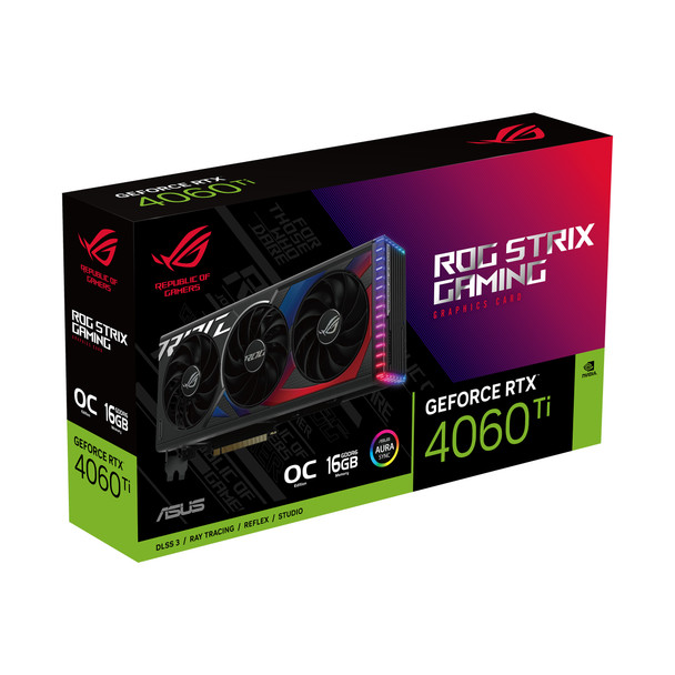 ASUS ROG -STRIX-RTX4060TI-O16G-GAMING NVIDIA GeForce RTX 4060 Ti 16 GB GDDR6 197105285231