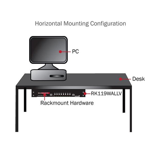 StarTech.com 4U 19in Steel Vertical Wall Mount Equipment Rack Bracket 46119