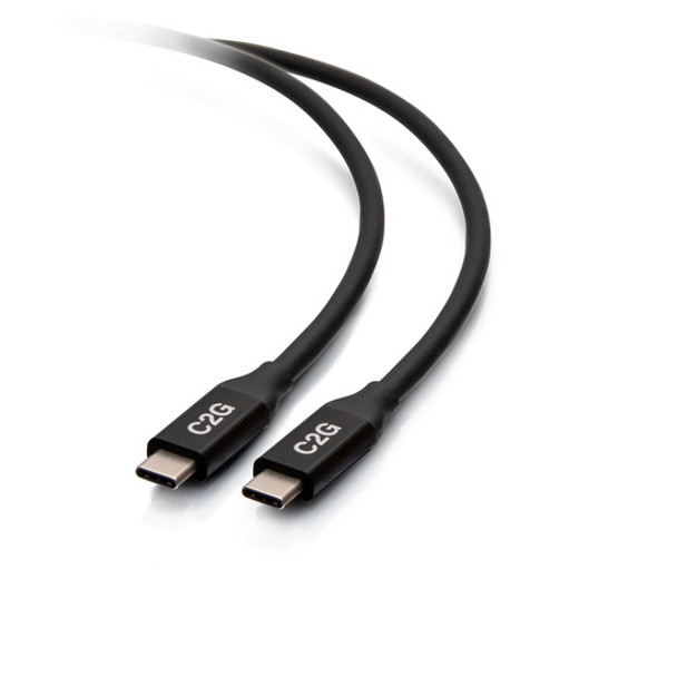 C2G 1m USB-C® Male to USB-C Male Cable (20V 5A) - USB4® 40Gbps 757120288787