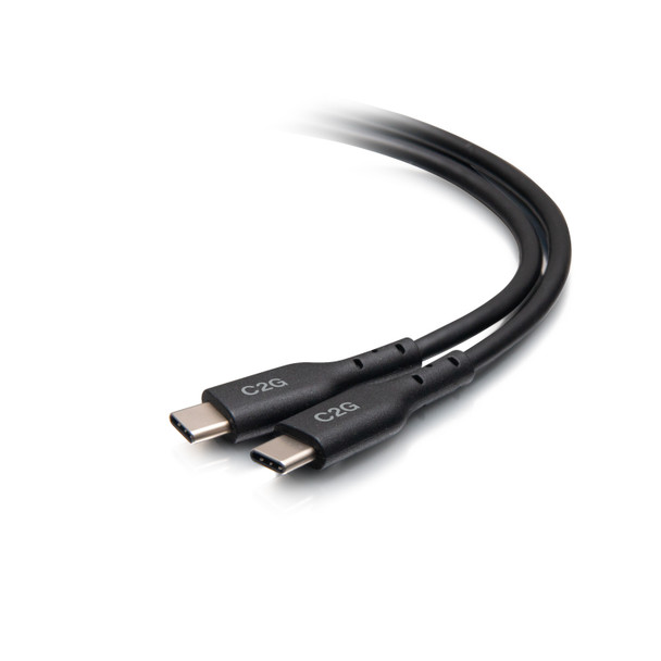 C2G 0.5m USB-C Male to USB-C Male Cable (20V 5A) - USB 2.0 (480Mbps) 757120288817