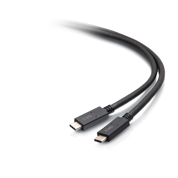C2G 2m USB-C Male to USB-C Male Cable (20V 3A) - USB 3.2 Gen 1 (5Gbps) 757120288831