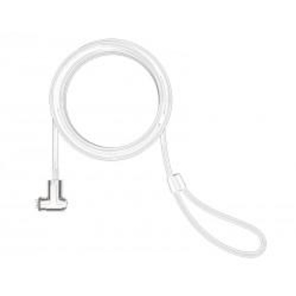 Compulocks T-bar Security Keyed Cable Lock White 819472021457