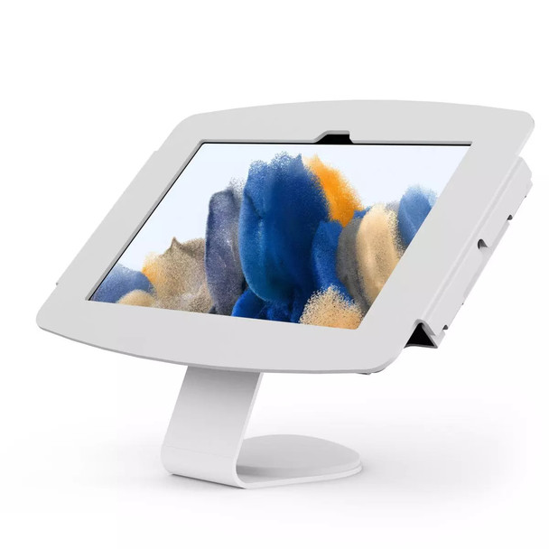 Compulocks Galaxy Tab A8 10.5" Space Enclosure Core Counter Stand or Wall Mount White 819472028777