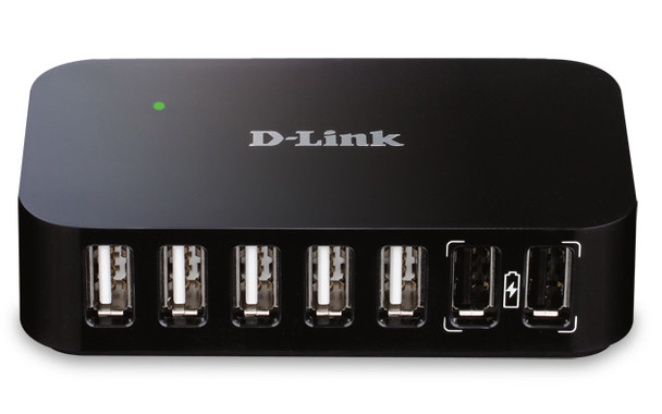 D-Link DUB-H7 USB 2.0 Type-B 480 Mbit/s Black 790069252419