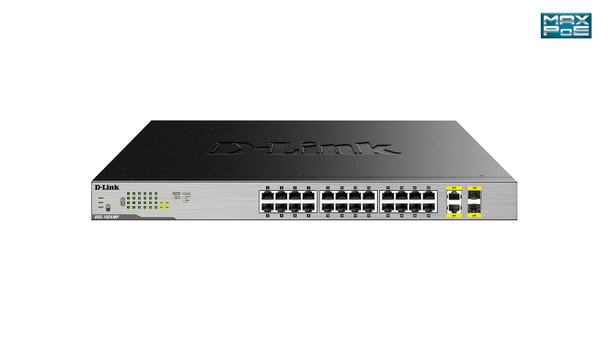 D-Link DGS-1026MP network switch Unmanaged Gigabit Ethernet (10/100/1000) Power over Ethernet (PoE) Black, Grey 790069426667