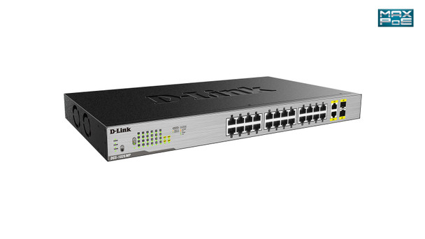 D-Link DGS-1026MP network switch Unmanaged Gigabit Ethernet (10/100/1000) Power over Ethernet (PoE) Black, Grey 790069426667