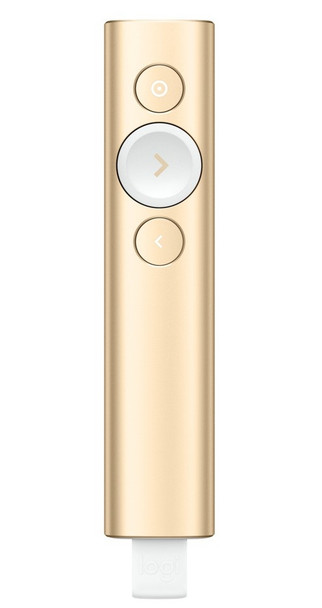 Logitech Spotlight Presentation Remote wireless presenter Bluetooth Gold 97855127761