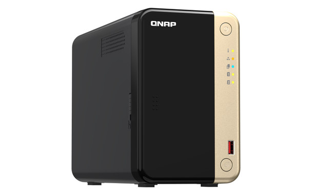 QNAP TS-264 NAS Tower Ethernet LAN Black, Gold N5095 885022024681