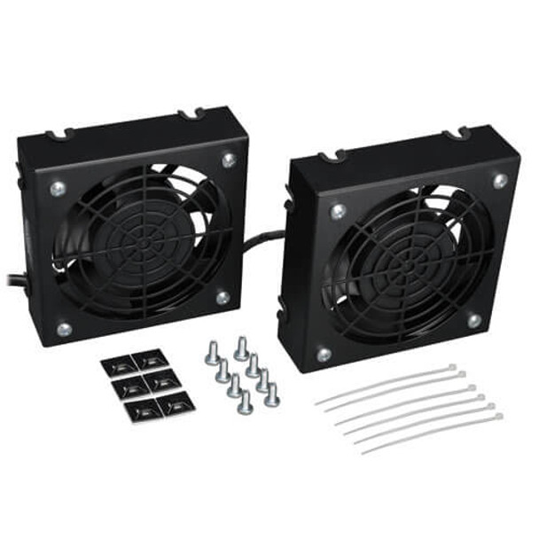 Tripp Lite SmartRack Wall-Mount Roof Fan Kit - 2-120V high-performance fans; 210 CFM; 5-15P plug 46178