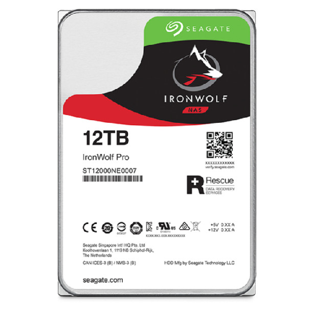 Seagate IronWolf Pro ST12000NT001 internal hard drive 3.5" 12 TB Serial ATA III 763649176290