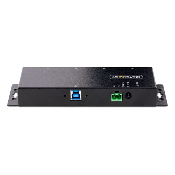 StarTech.com 4-Port Industrial USB 3.0 5Gbps Hub - Rugged USB Hub w/ ESD and Surge Protection - DIN/Wall/Desk Mountable USB-A Hub - USB Expander w/Locking Ports, Heavy Duty 65030898010