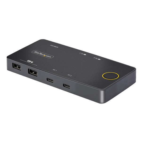 StarTech.com 2-Port USB-C KVM Switch, Single-4K 60Hz HDMI Monitor, Dual-100W Power Delivery Pass-through Ports, Bus Powered, USB Type-C/USB4/Thunderbolt 3/4 Compatible - Small Form Factor 65030897648