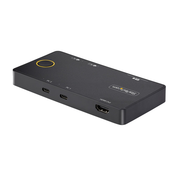 StarTech.com 2-Port USB-C KVM Switch, Single-4K 60Hz HDMI Monitor, Dual-100W Power Delivery Pass-through Ports, Bus Powered, USB Type-C/USB4/Thunderbolt 3/4 Compatible - Small Form Factor 65030897648