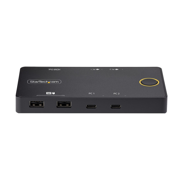 StarTech.com 2-Port USB-C KVM Switch, Single-4K 60Hz HDMI Monitor, Dual-100W Power Delivery Pass-through Ports, Bus Powered, USB Type-C/USB4/Thunderbolt 3/4 Compatible - Small Form Factor 65030897648