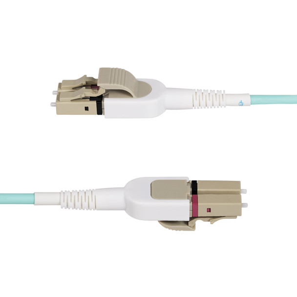 StarTech.com 450FBLCLC5SW fibre optic cable 5 m LC LOMM OM4 Aqua colour 65030900751