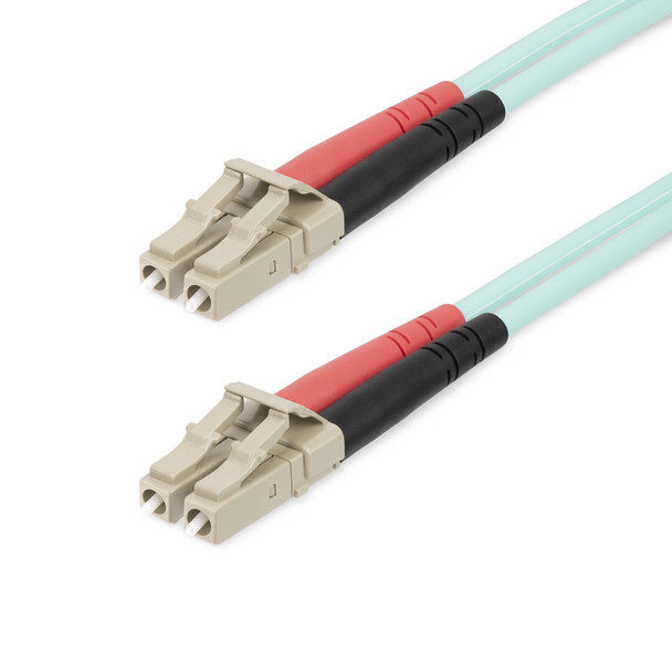 StarTech.com 25m (82ft) LC/UPC to LC/UPC OM4 Multimode Fiber Optic Cable, 50/125µm LOMMF/VCSEL Zipcord Fiber, 100G Networks, Low Insertion Loss, LSZH Fiber Patch Cord 65030900812