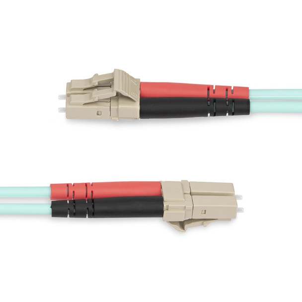 StarTech.com 20m (65ft) LC/UPC to LC/UPC OM4 Multimode Fiber Optic Cable, 50/125µm LOMMF/VCSEL Zipcord Fiber, 100G Networks, Low Insertion Loss, LSZH Fiber Patch Cord 65030900690