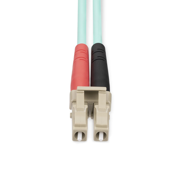 StarTech.com 20m (65ft) LC/UPC to LC/UPC OM4 Multimode Fiber Optic Cable, 50/125µm LOMMF/VCSEL Zipcord Fiber, 100G Networks, Low Insertion Loss, LSZH Fiber Patch Cord 65030900690