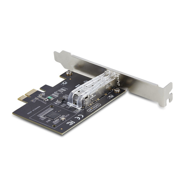 StarTech.com 1-Port GbE SFP Network Card, PCIe 2.1 x1, Intel I210-IS, 1GbE Controller, 1000BASE Copper/Fiber Optic, Single-Port Gigabit Ethernet NIC, Desktop/Server Backplanes - Windows and Linux Compatible 65030899987