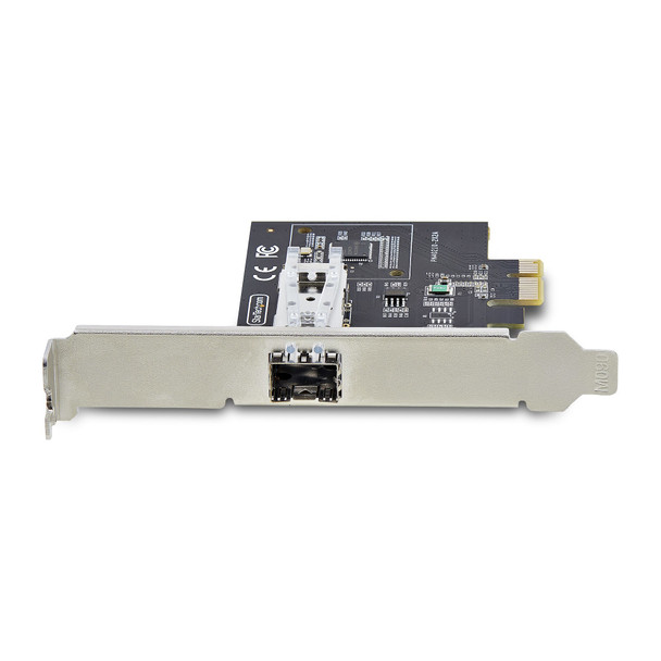 StarTech.com 1-Port GbE SFP Network Card, PCIe 2.1 x1, Intel I210-IS, 1GbE Controller, 1000BASE Copper/Fiber Optic, Single-Port Gigabit Ethernet NIC, Desktop/Server Backplanes - Windows and Linux Compatible 65030899987