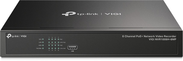 TP-Link VIGI 8 Channel PoE+ Network Video Recorder 840030708763