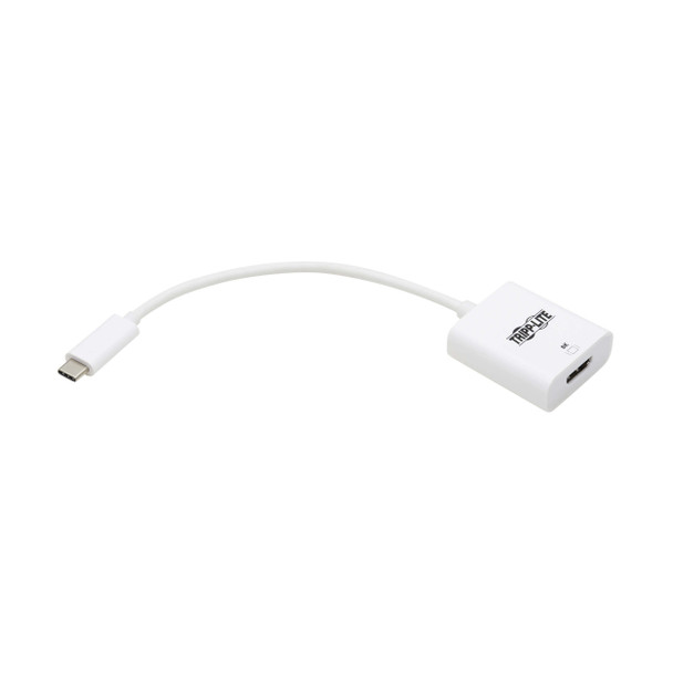 Tripp Lite U444-06N-HD8KW USB-C to HDMI Adapter (M/F) - 8K, HDR, 4:4:4, HDCP 2.3, White 37332275271