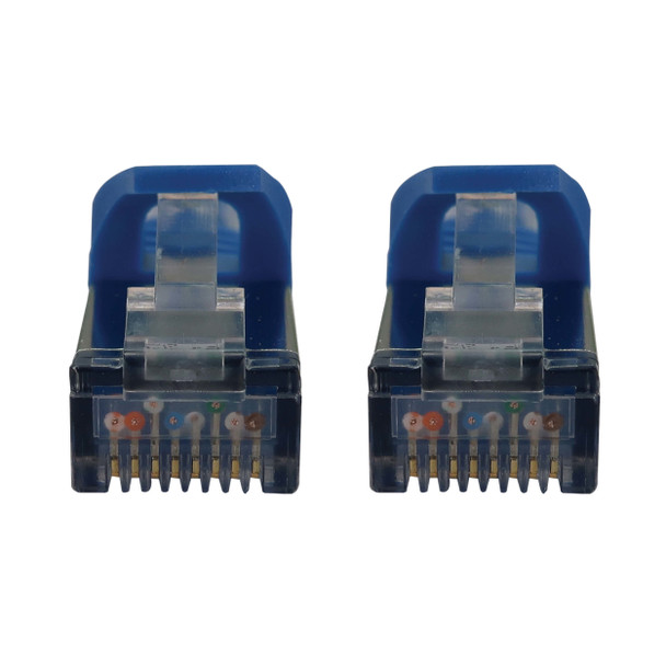 Tripp Lite N262-S15-BL Cat6a 10G Snagless Shielded Slim STP Ethernet Cable (RJ45 M/M), PoE, Blue, 15 ft. (4.6 m) 37332276094