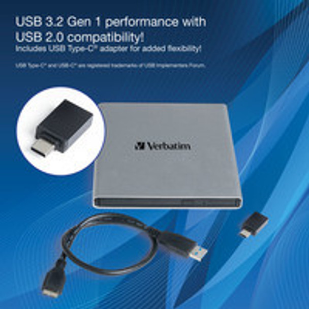 Verbatim 71094 optical disc drive Silver 23942710943