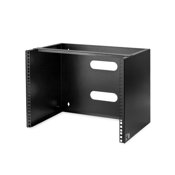 StarTech.com Wall-Mount Bracket for Shallow Rack-Mount Equipment - Solid Steel - 8U 46205