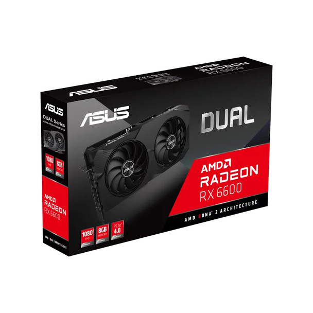 ASUS Dual Radeon RX 6600 V2 8GB GDDR6 AMD 197105182752 DUAL-RX6600-8G-V2