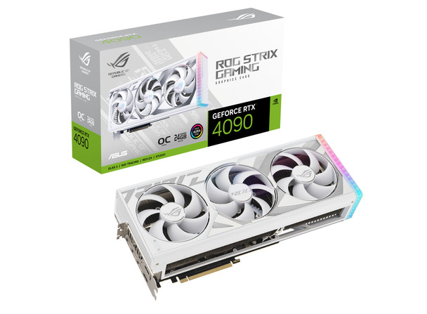 ASUS ROG -STRIX-RTX4090-O24G-WHITE NVIDIA GeForce RTX 4090 24 GB GDDR6X 197105016422 ROG-STRIX-RTX4090-O24G-WHITE