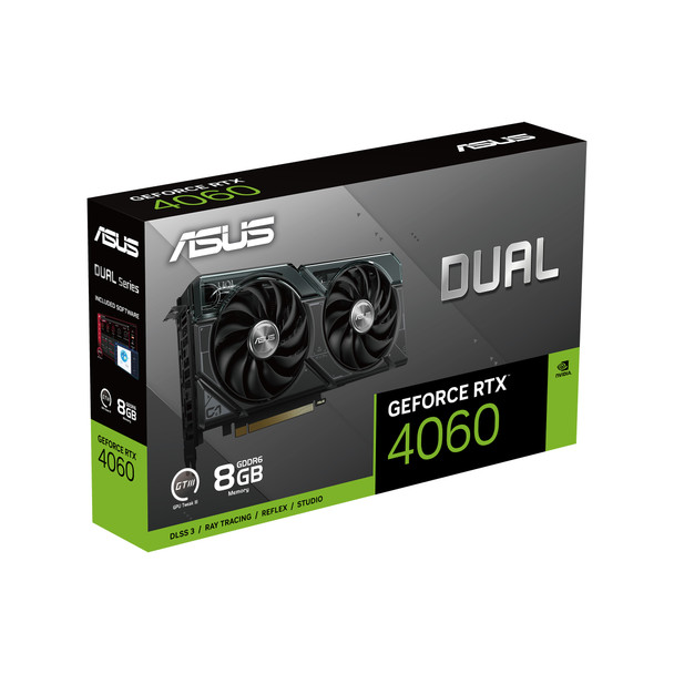 ASUS Dual -RTX4060-8G NVIDIA GeForce RTX­ 4060 8 GB GDDR6 197105244078 DUAL-RTX4060-8G