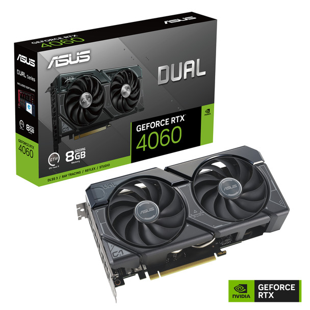 ASUS Dual -RTX4060-8G NVIDIA GeForce RTX­ 4060 8 GB GDDR6 197105244078 DUAL-RTX4060-8G