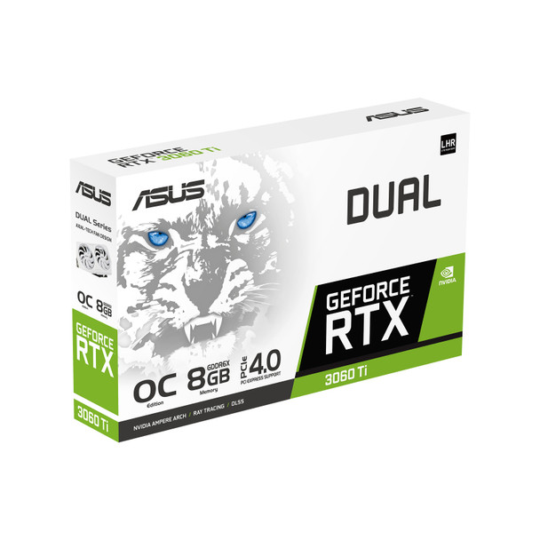 ASUS Dual -RTX3060TI-O8GD6X-WHITE NVIDIA GeForce RTX 3060 Ti 8 GB GDDR6X 195553991339 DUAL-RTX3060TI-O8GD6X-WHITE