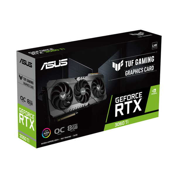 ASUS TUF Gaming TUF-RTX3060TI-O8GD6X-GAMING NVIDIA GeForce RTX 3060 Ti 8 GB GDDR6X 195553963893 TUF-RTX3060TI-O8GD6X-GAMING