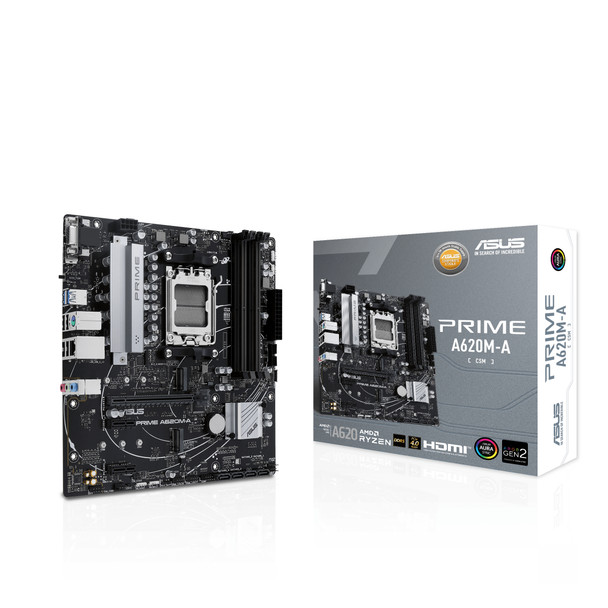 ASUS PRIME A620M-A-CSM AMD A620 Socket AM5 micro ATX 197105176409 PRIME A620M-A-CSM