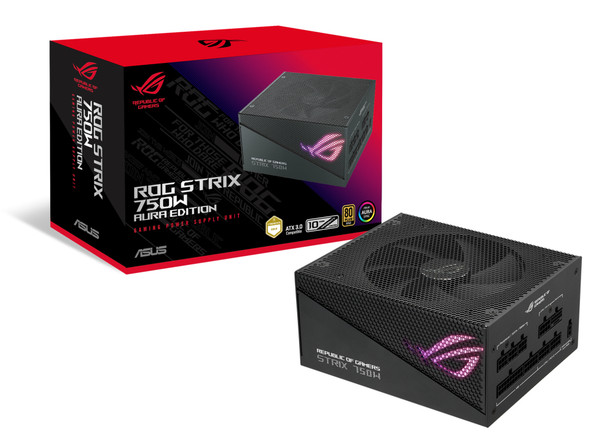 ASUS ROG STRIX 750W Gold Aura Edition power supply unit 20+4 pin ATX ATX Black 195553722506 ROG-STRIX-750G-AURA-GAMING