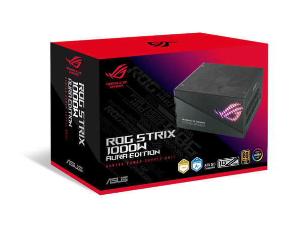 ASUS ROG STRIX 1000W Gold Aura Edition power supply unit 20+4 pin ATX ATX Black 195553973724 ROG-STRIX-1000G-AURA-GAMING